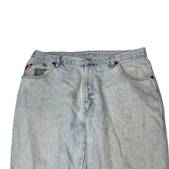 Bugle Boy VTG 90s Relaxed Fit Straight Leg Dad Jeans Light Wash Mens 38x30 - Picture 3 of 6